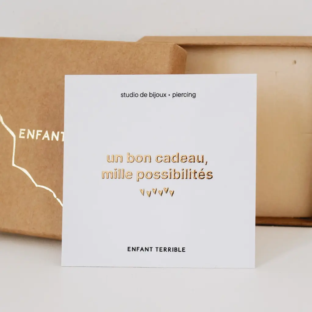Bon cadeau - Carte physique