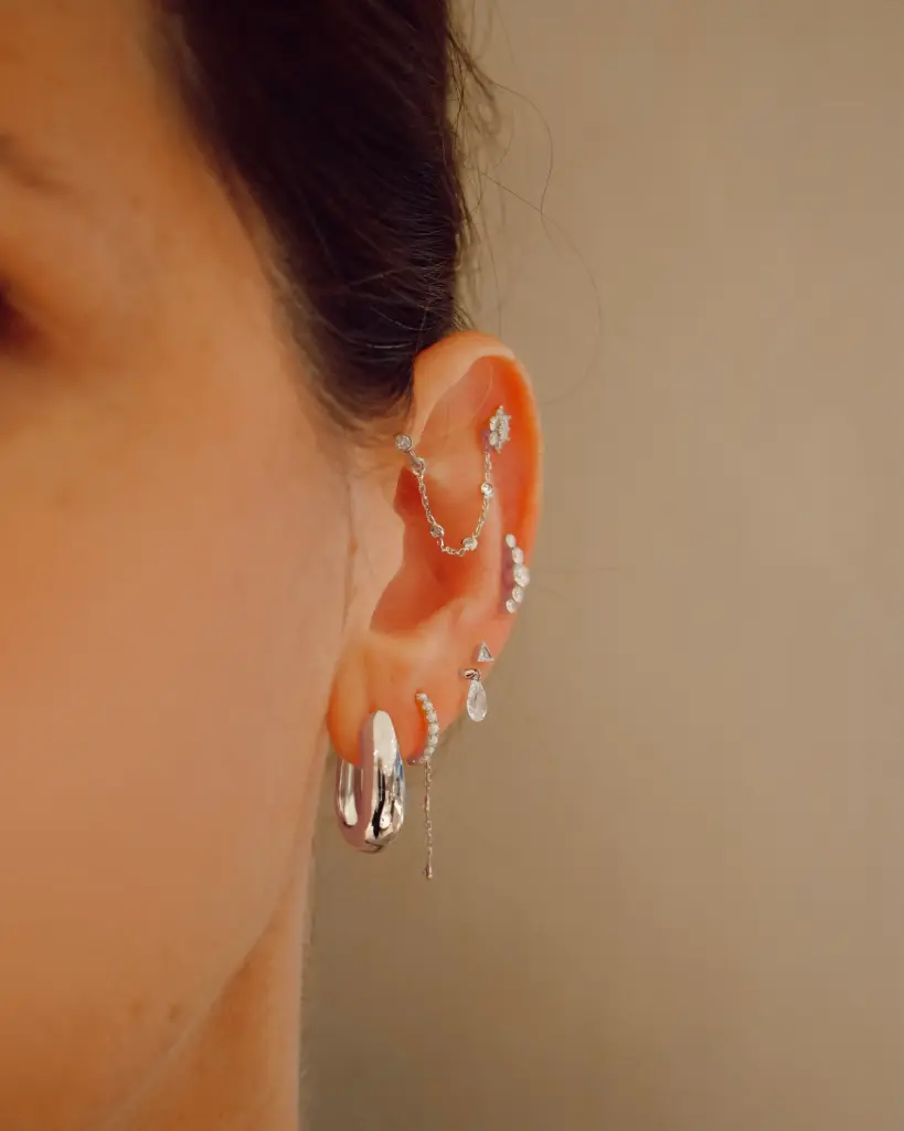 Boucle d'oreille STILL argentée